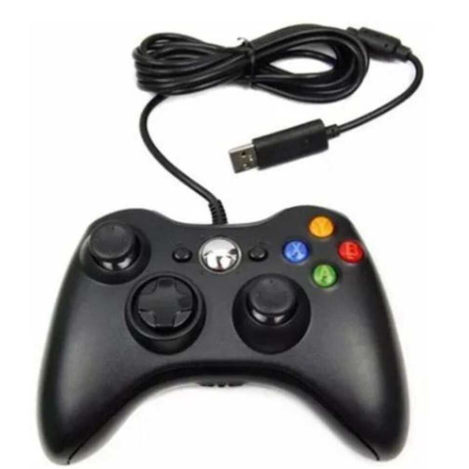 Controle USB com fio para Xbox 360 e Computador ou Notebook - Imagem 2