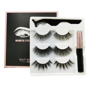 Conjunto de Cílios com Delineador líquido magnético com Cílios